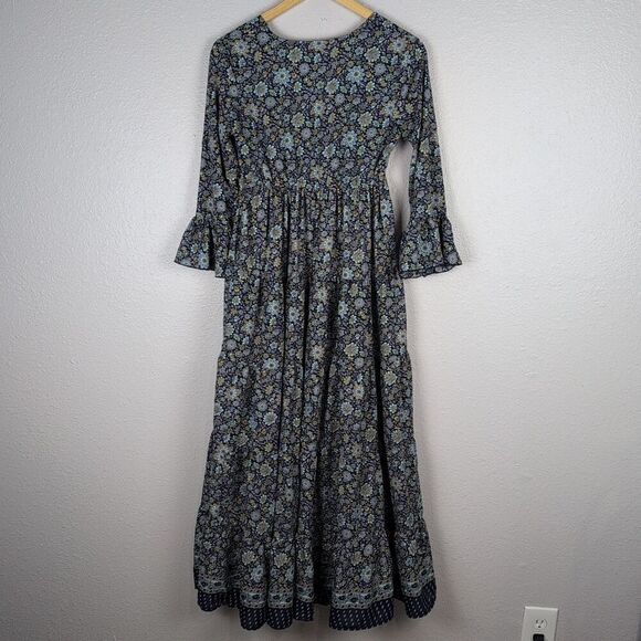 Boemo Floral Tiered Maxi Boho Dress Size Small‎ - Picture 4 of 8